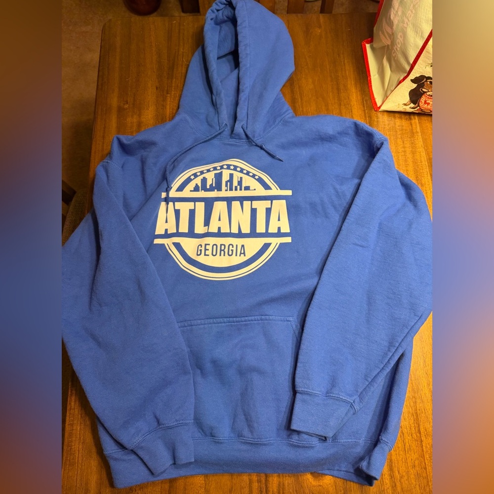 Gildan Blue Atlanta Georgia Hoodie